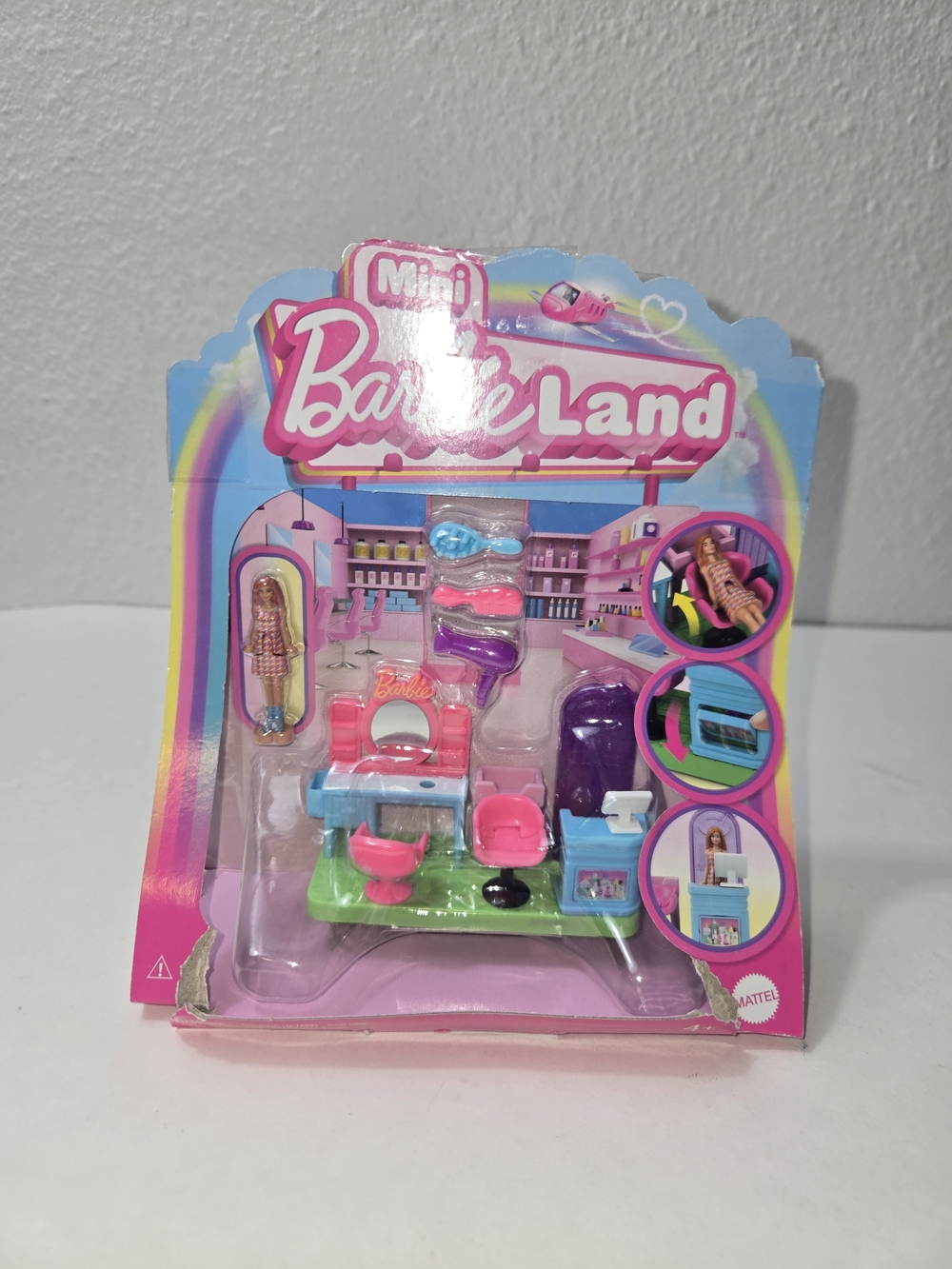 Barbie Mini Playset - Pink, Purple, Blue, Green Accessories